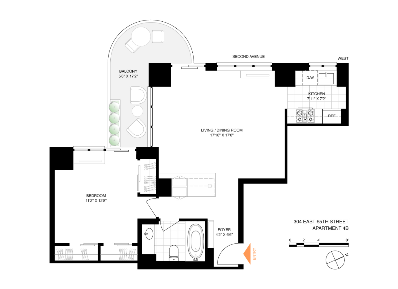 Floorplan for 304 East 65th Street, 4B