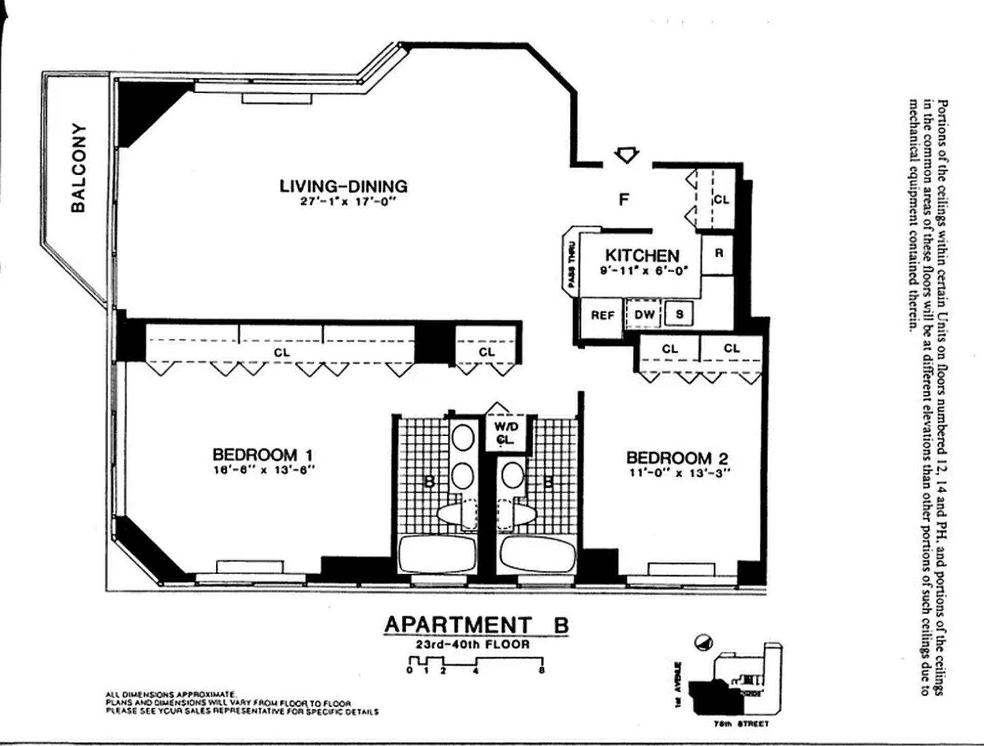 Floorplan for 330 East 75th Street, 34B