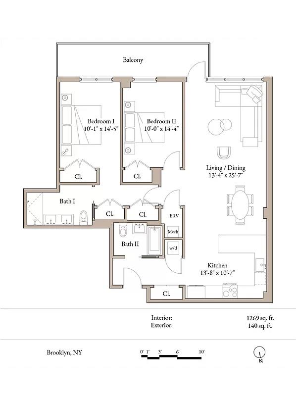 Floorplan for 488 Sterling Place, 4-B