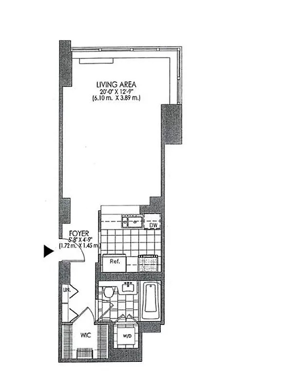 Floorplan for 120 Riverside Boulevard, 8C