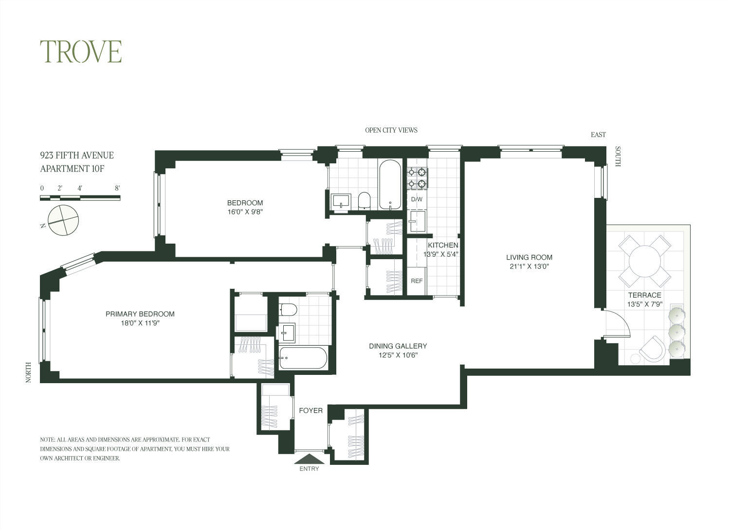 Floorplan for 923 5th Avenue, 10F
