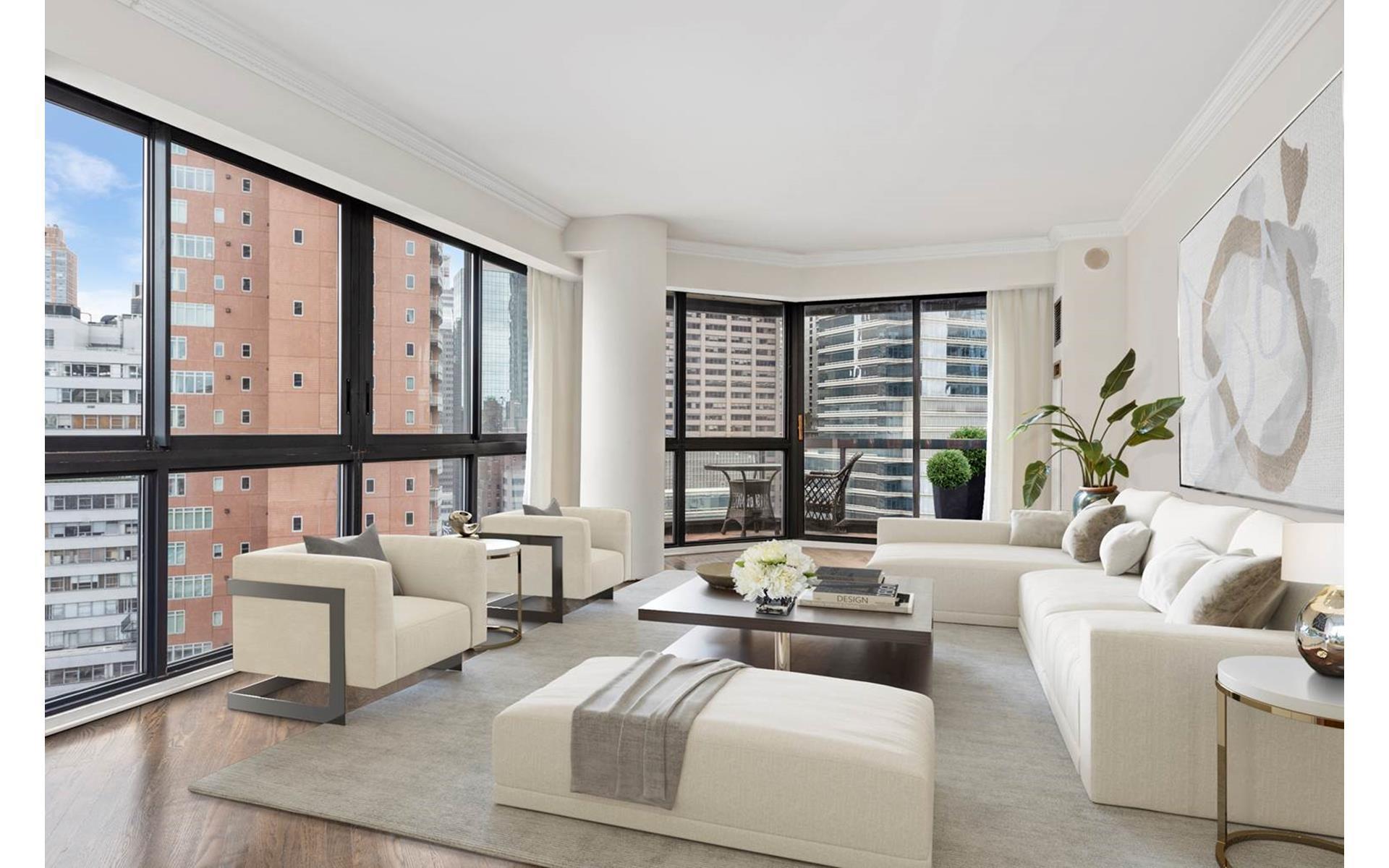 200 East 61st Street 20A, Lenox Hill, Upper East Side, NYC - 1 Bedrooms  
1.5 Bathrooms  
3 Rooms - 