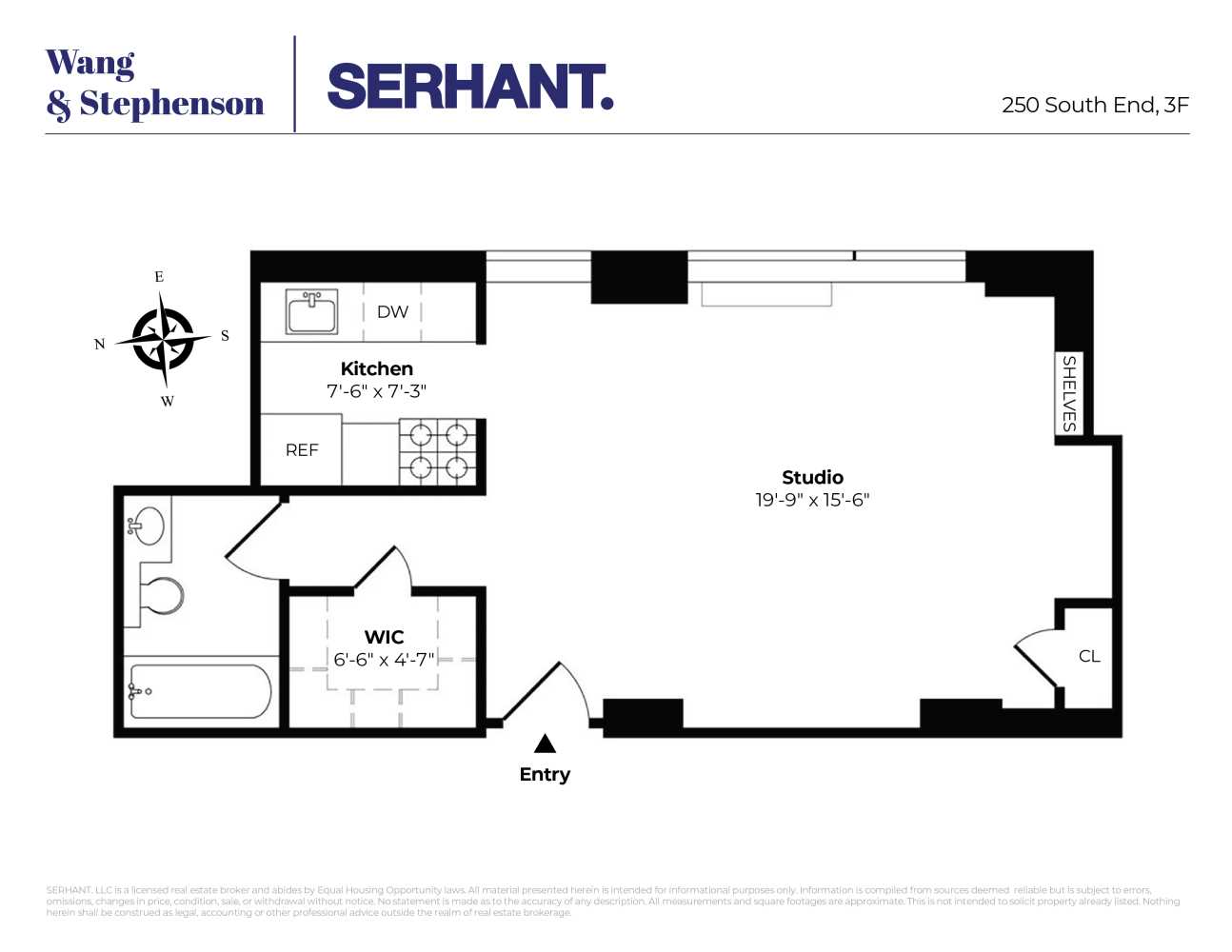 Floorplan for 250 South End Avenue, 3F