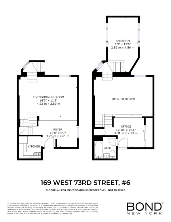 Floorplan for 169 West 73rd Street, 6