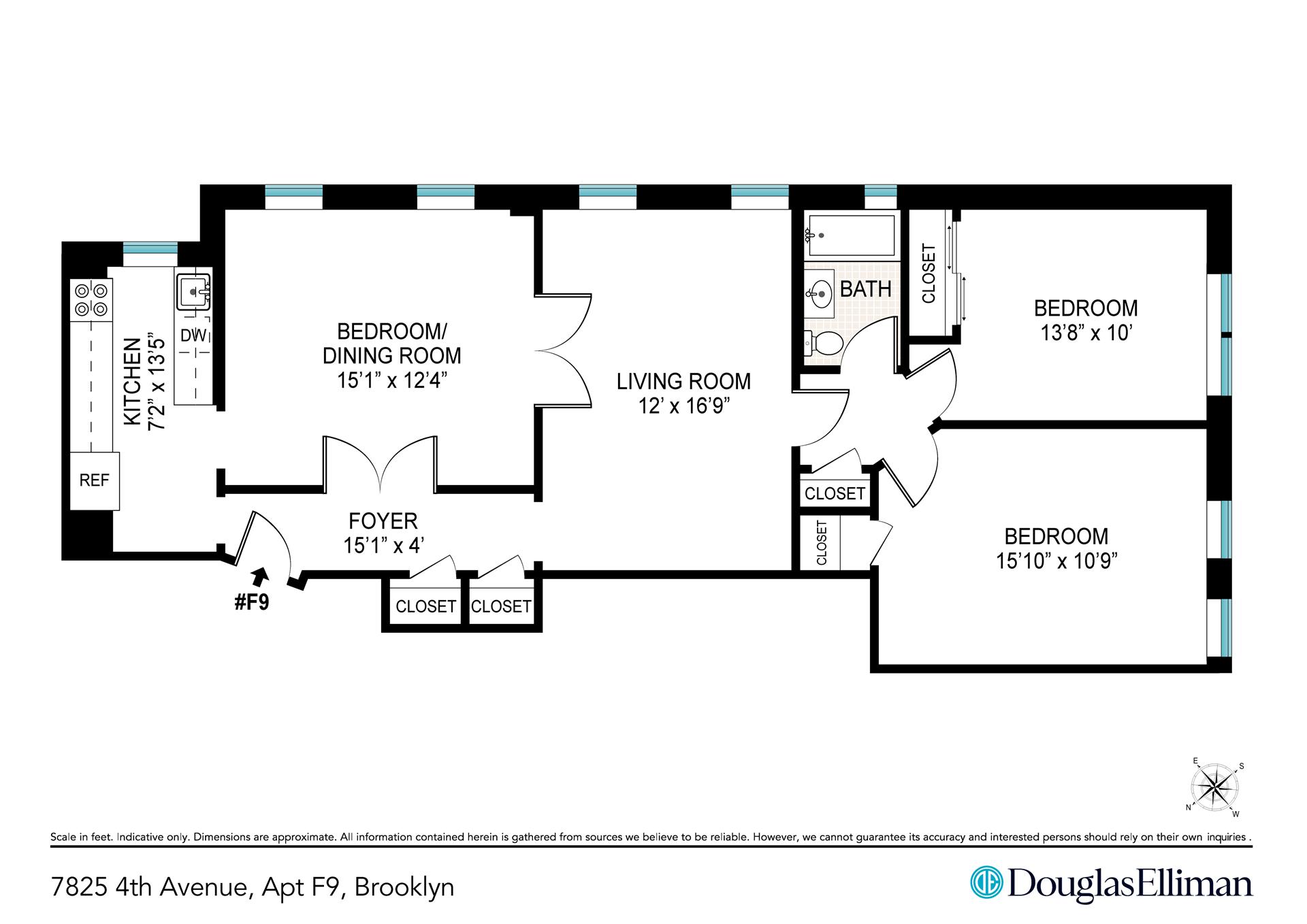 Floorplan for 7825 4th Avenue, F9
