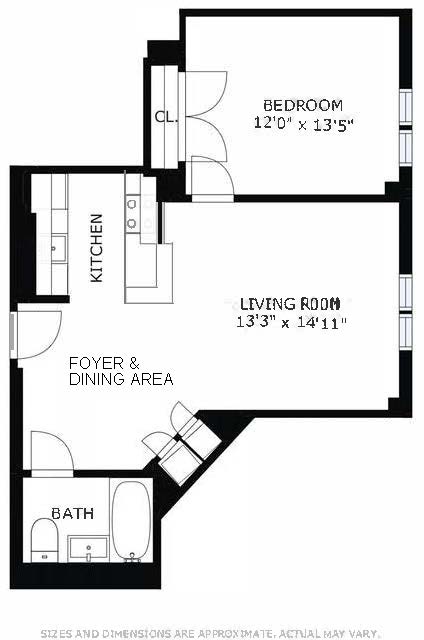 Floorplan for 1787 Madison Avenue, 514