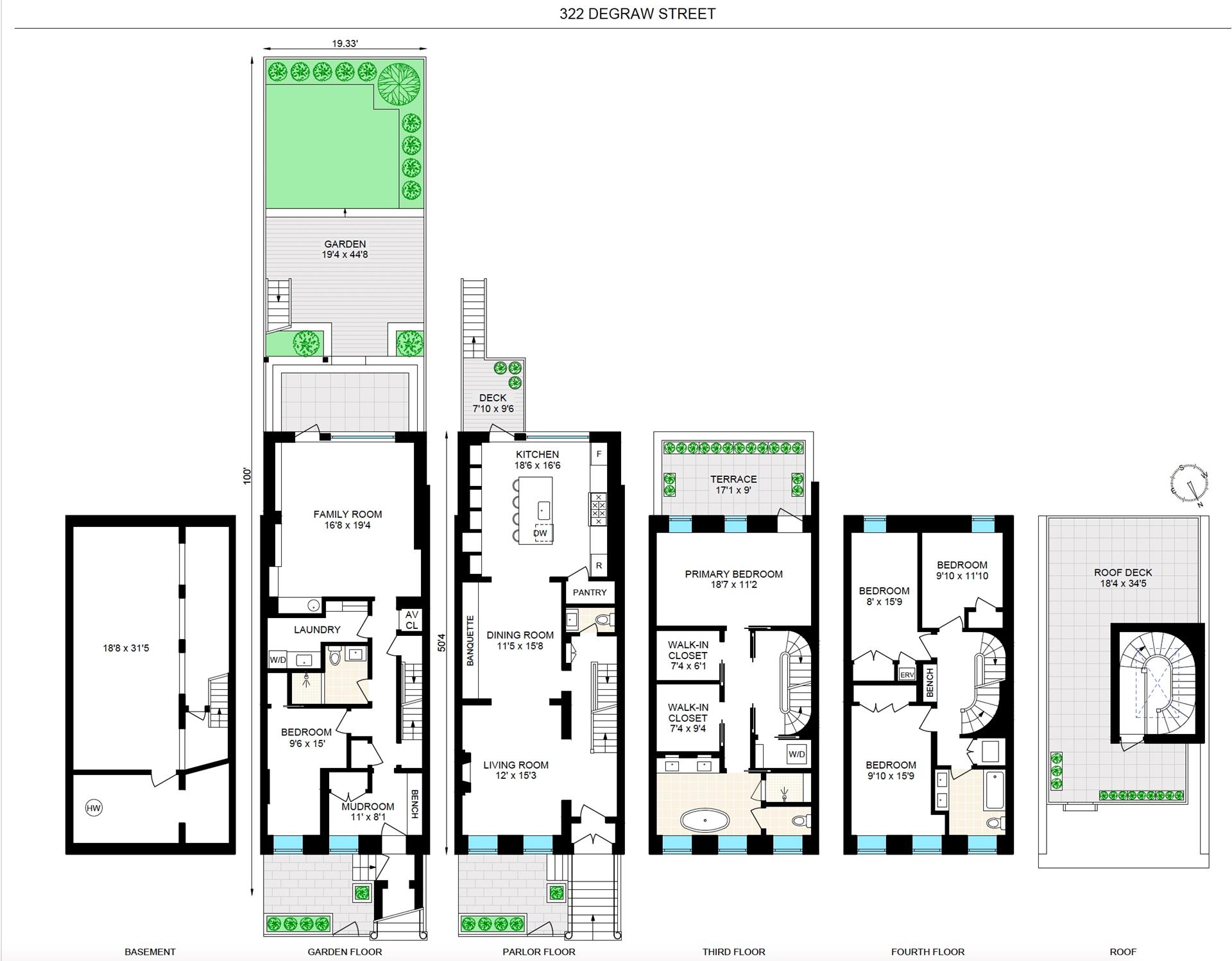 Floorplan for 322 Degraw Street