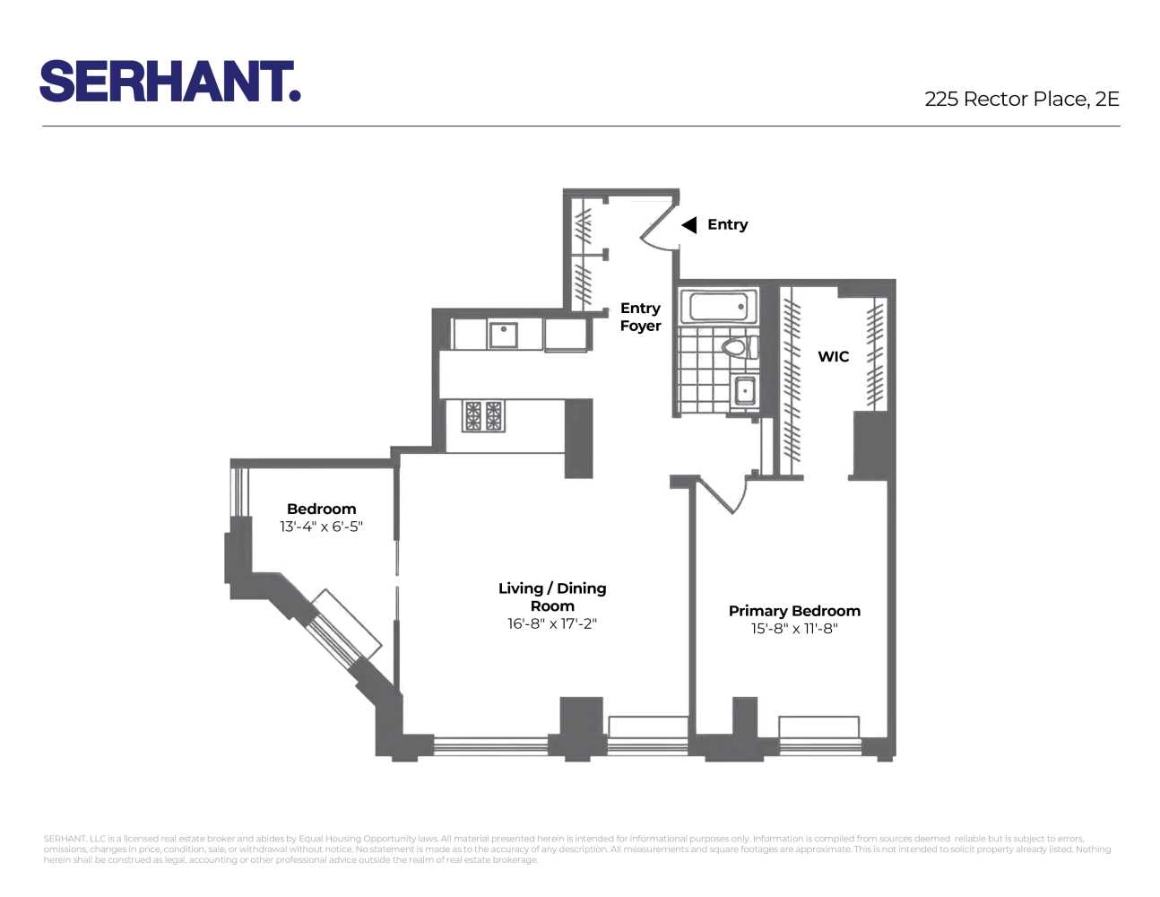Floorplan for 225 Rector Place, 2E