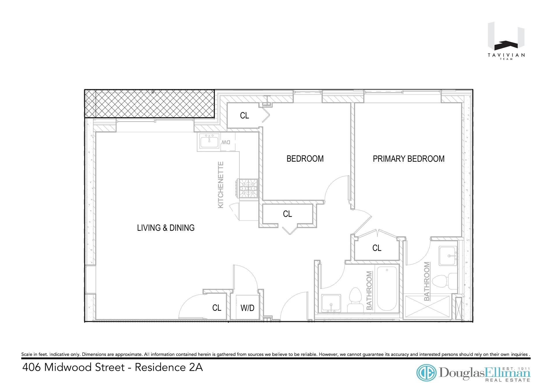 Floorplan for 406 Midwood Street, 2A