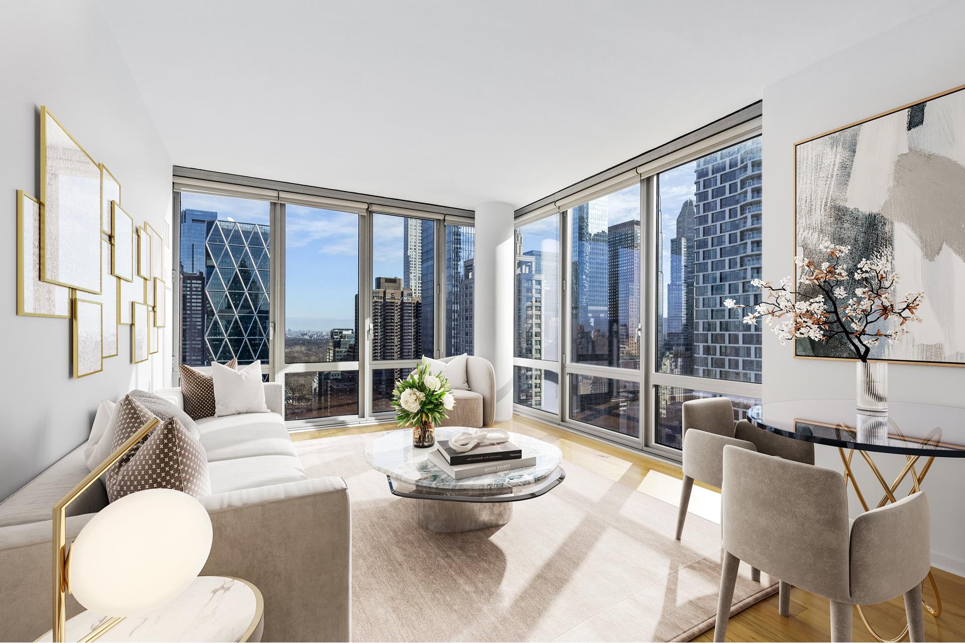 310 West 52nd Street 36J, Hells Kitchen, Midtown West, NYC - 2 Bedrooms  
1.5 Bathrooms  
5 Rooms - 