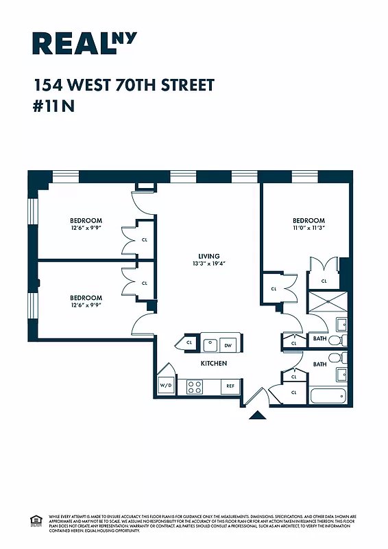 Floorplan for 154 West 70th Street, 11N
