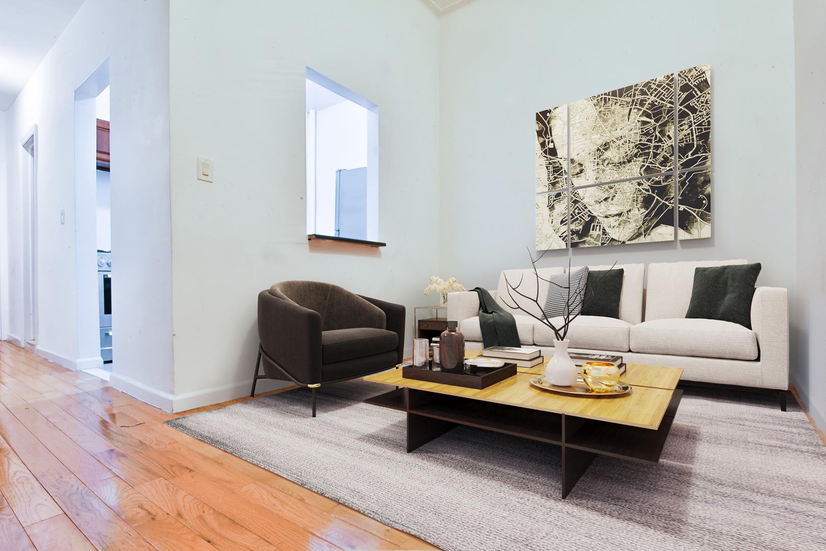 210 East 38th Street 1A, Murray Hill, Midtown East, NYC - 2 Bedrooms  
1 Bathrooms  
3 Rooms - 
