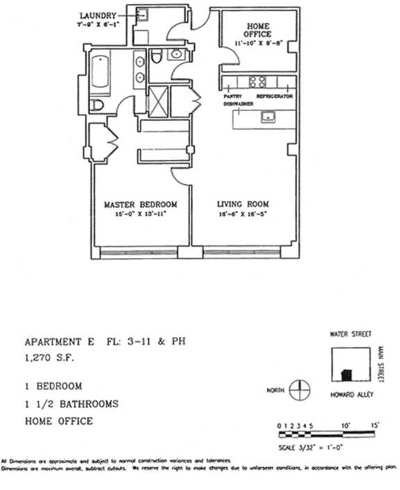 Floorplan for 30 Main Street, 10E