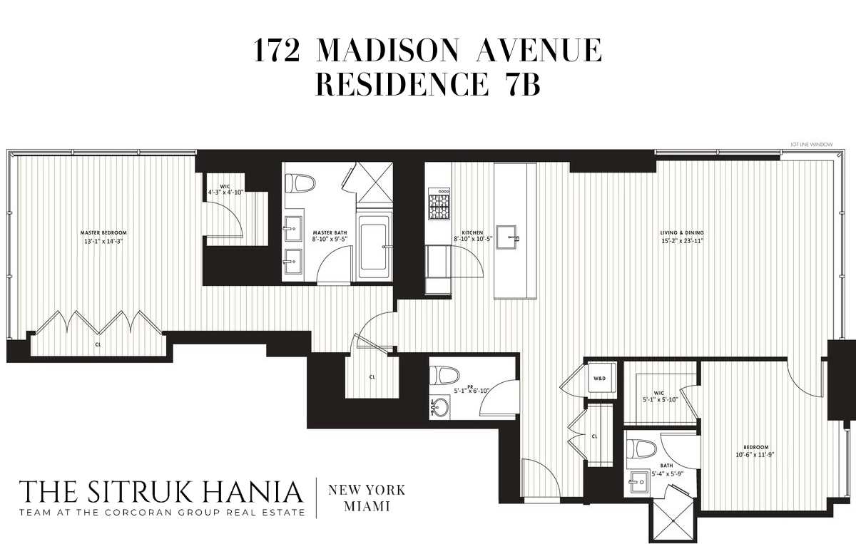 Floorplan for 172 Madison Avenue, 7B