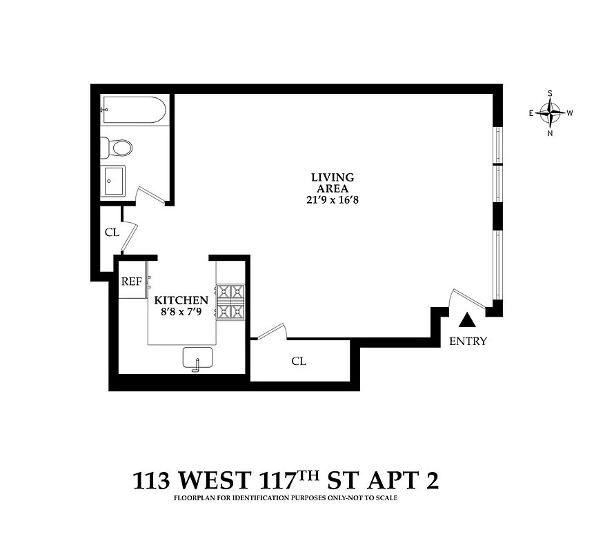 Floorplan for 113 West 117th Street, 2