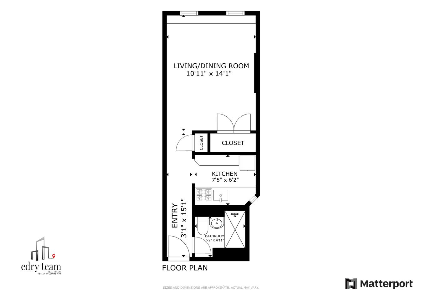 Floorplan for 238 East 84th Street, 2B