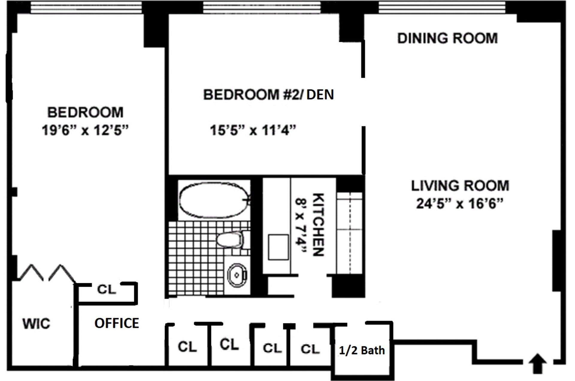 Floorplan for 27 East 65th Street, 3A