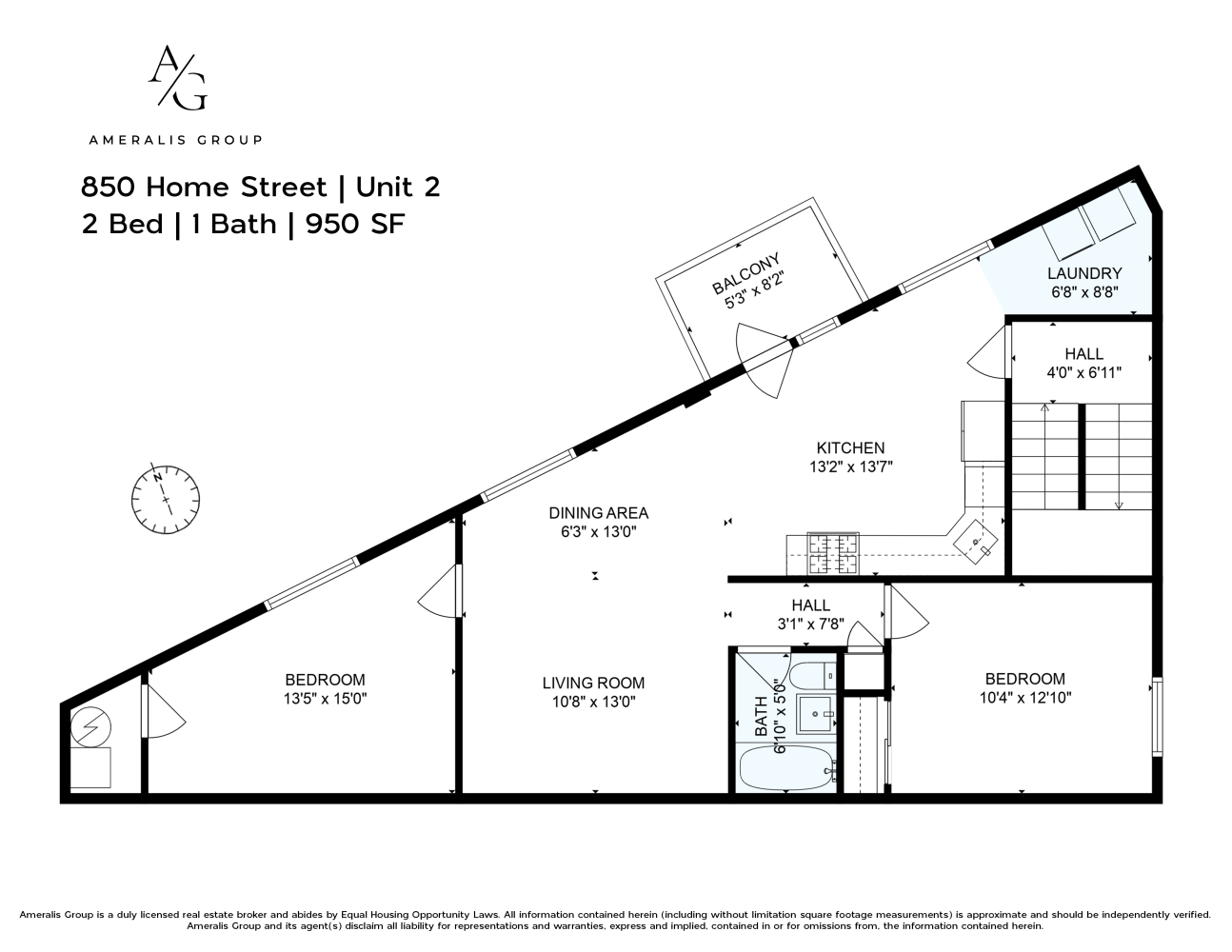 Floorplan for 850 Home Street, 2
