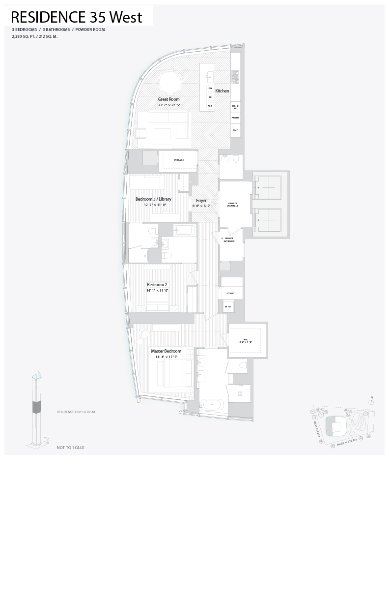 Floorplan for 111 Murray Street, 35W