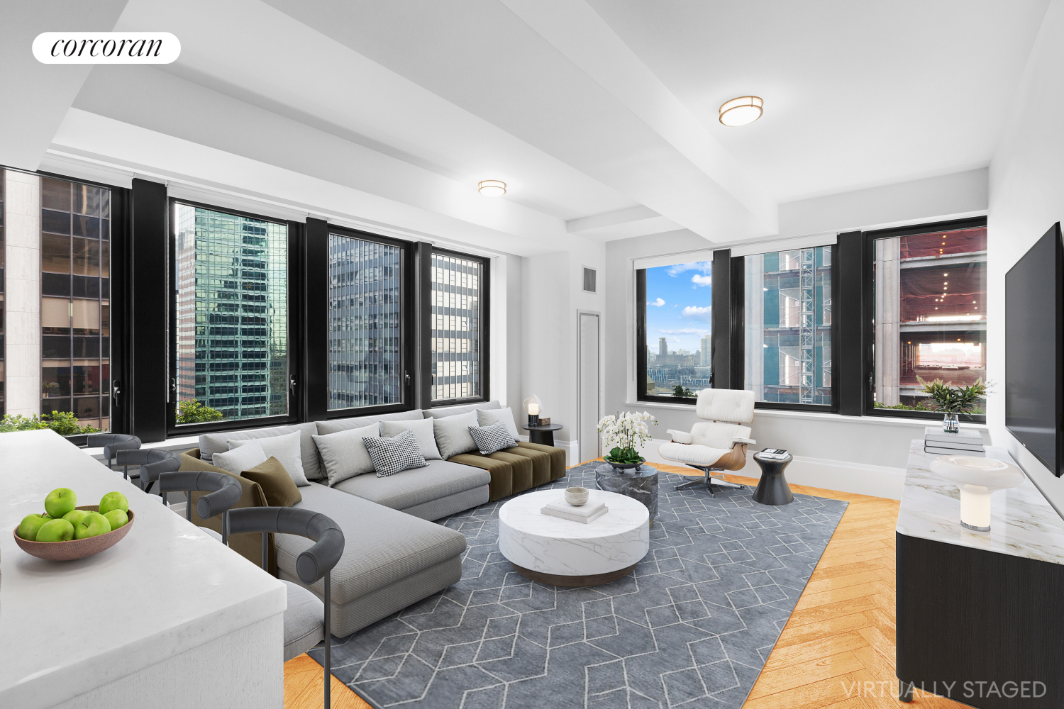 101 Wall Street 23A, Financial District, Downtown, NYC - 3 Bedrooms  
3 Bathrooms  
5 Rooms - 