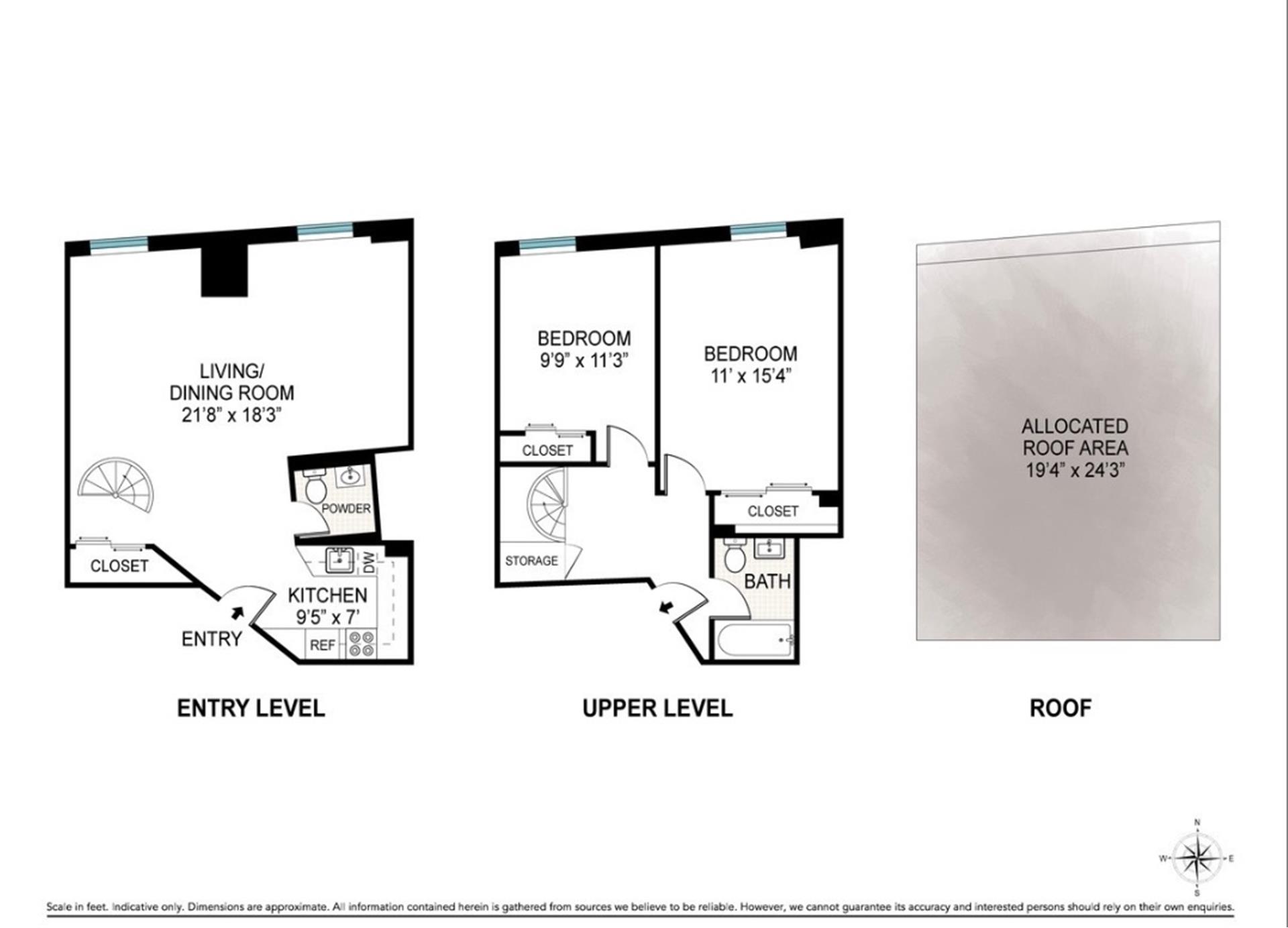 Floorplan for 130 Jane Street, 5/6G