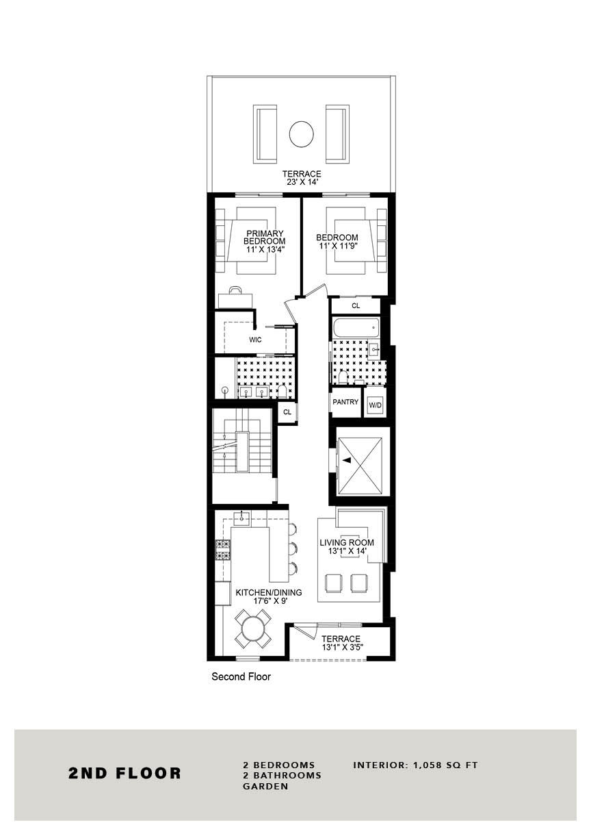 Floorplan for 31 North Elliott Place, B