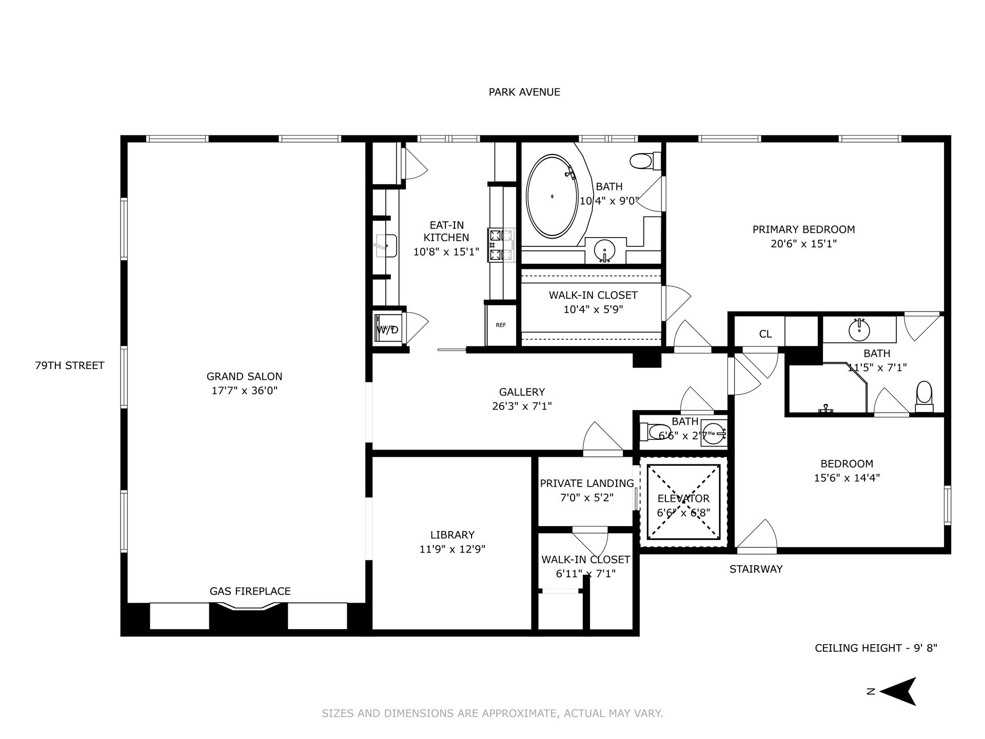 Floorplan for 898 Park Avenue, 4FLOOR