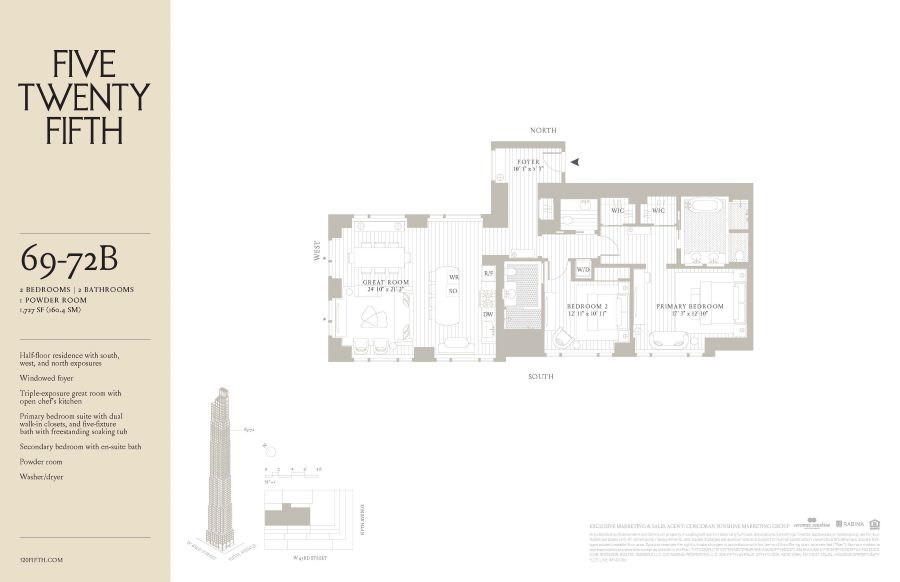 Floorplan for 520 5th Avenue, 71B