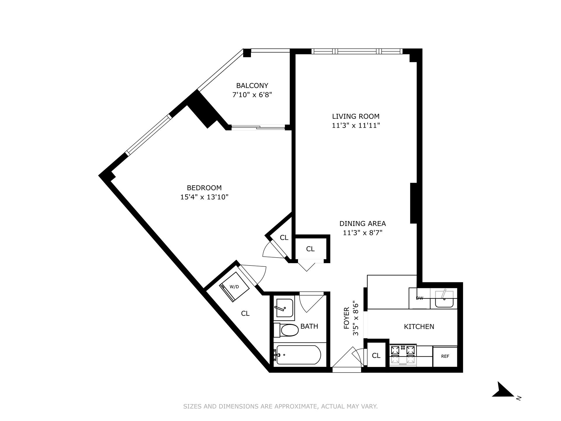 Floorplan for 377 Rector Place, 18F