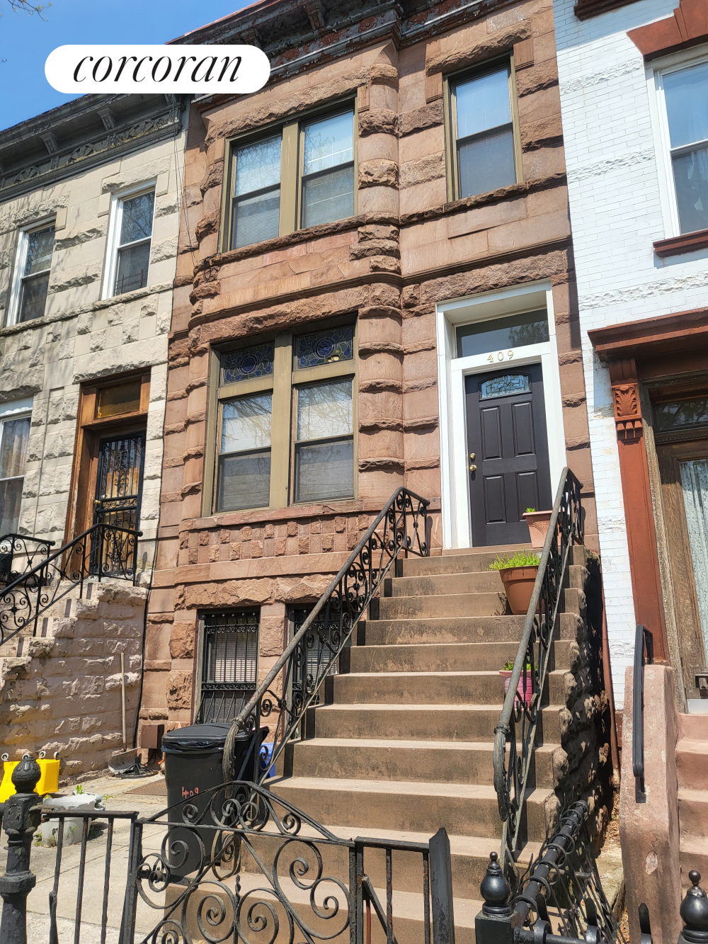 Two unit brownstone townhouse 19x55 ft, built 1899, in Bed Stuy. Basement is above grade and 1049 sf. Some original details, high ceilings and parquet floors just to name a few. Blocks from restaurants and trains to Manhattan.