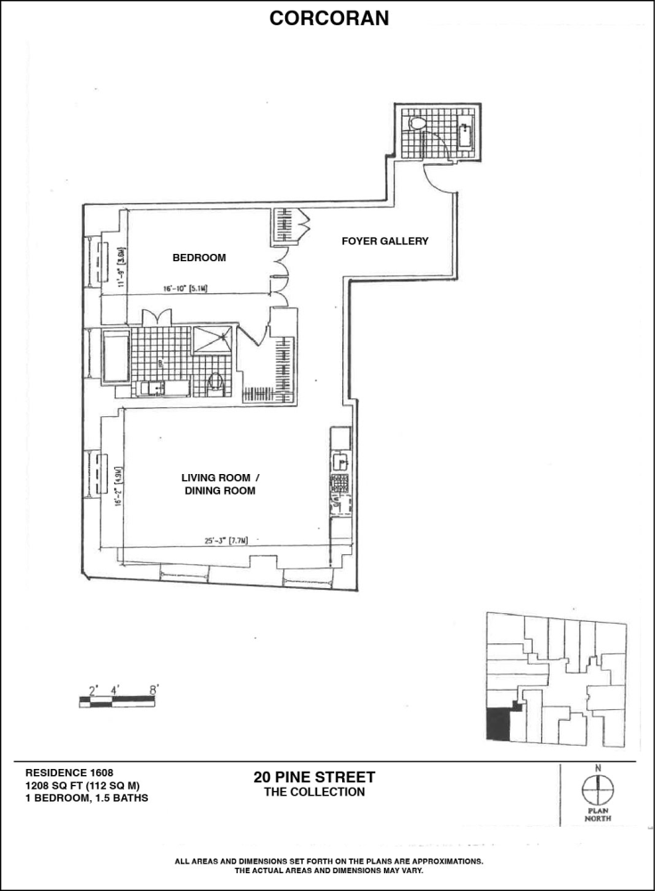 Floorplan for 20 Pine Street, 1608