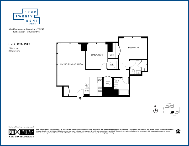 Floorplan for 420 Kent Avenue, 2122