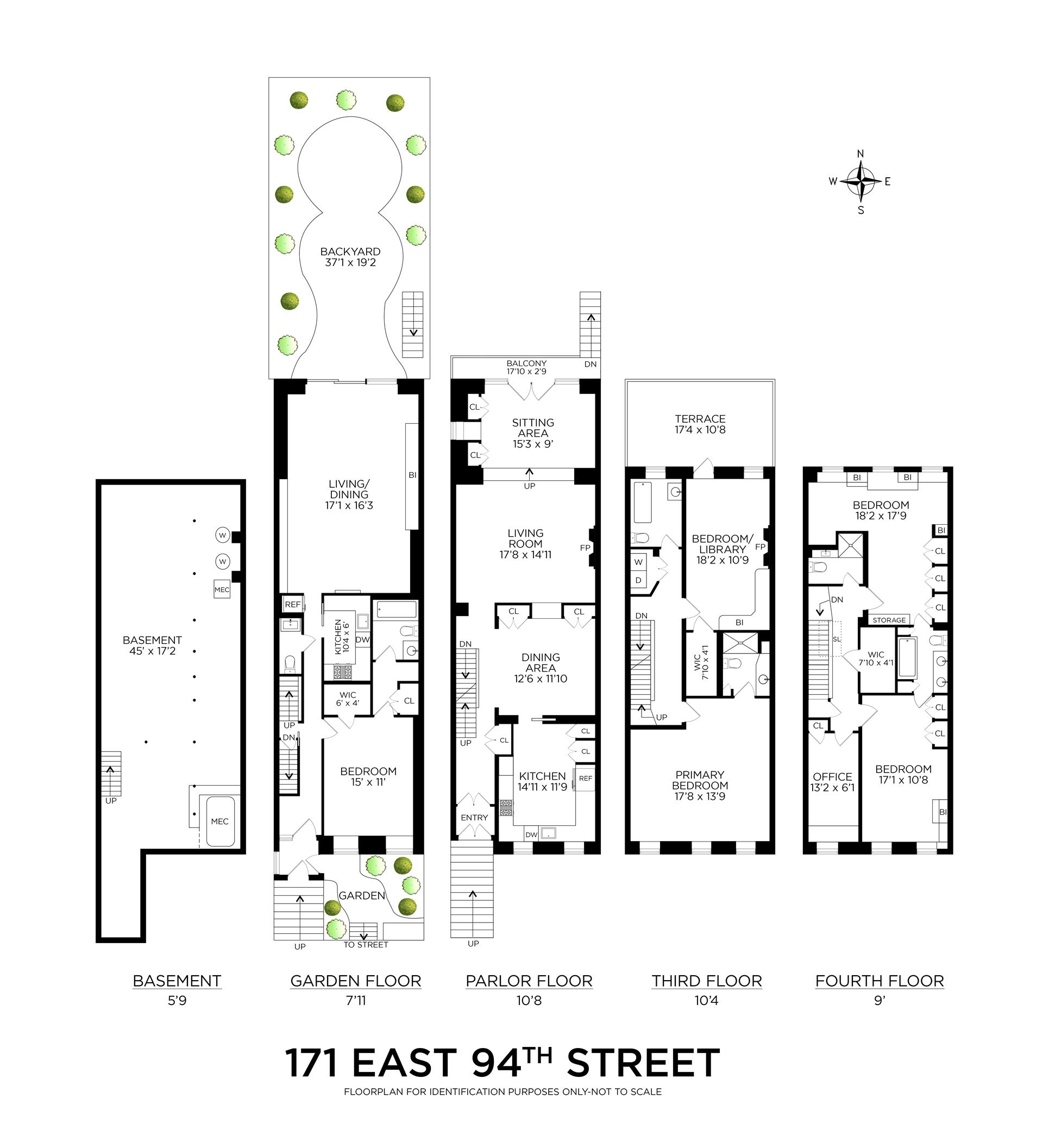 Floorplan for 171 East 94th Street