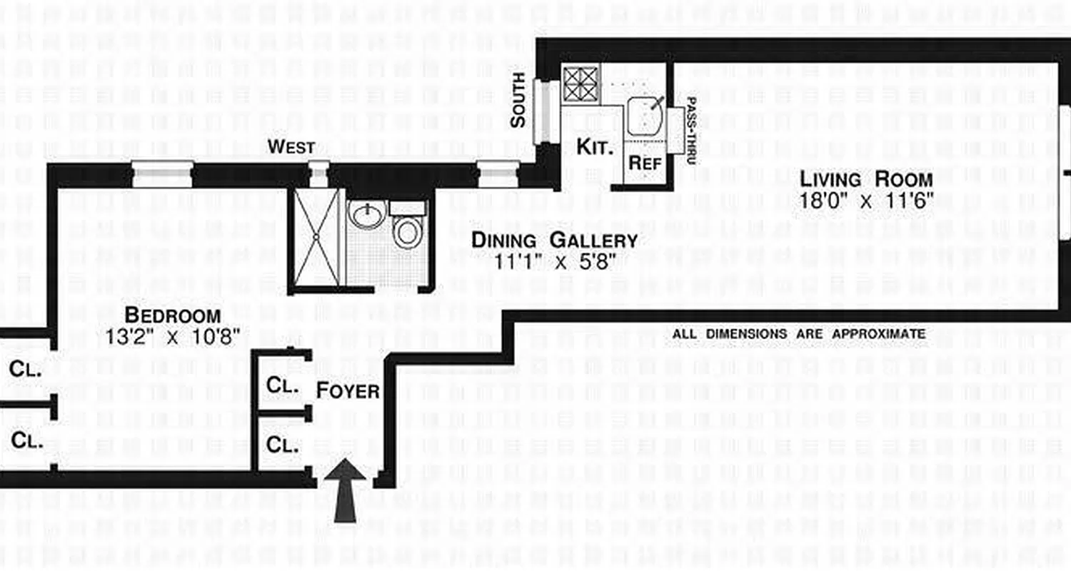 Floorplan for 421 West 57th Street, 3D