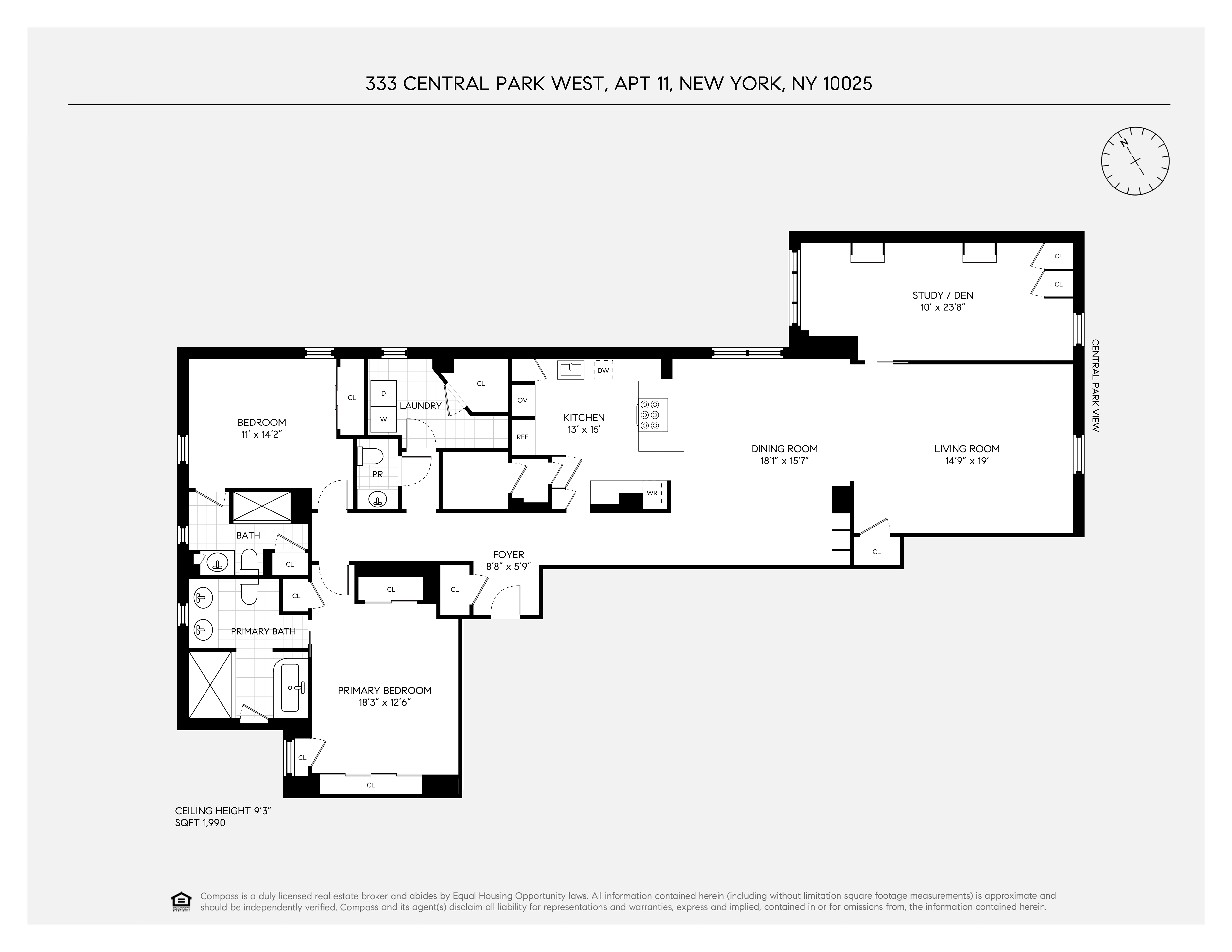 Floorplan for 333 Central Park, 11