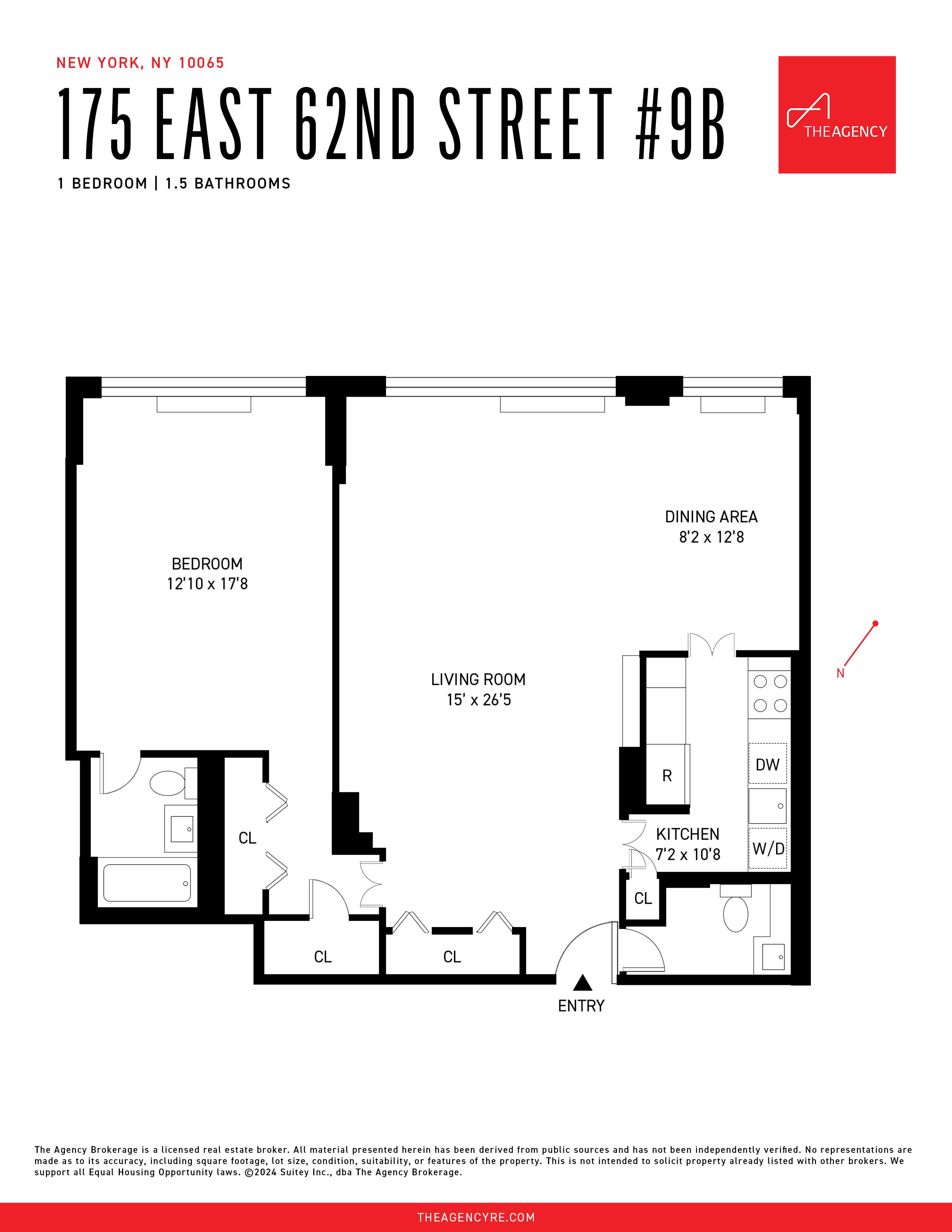 Floorplan for 175 East 62nd Street, 9-B