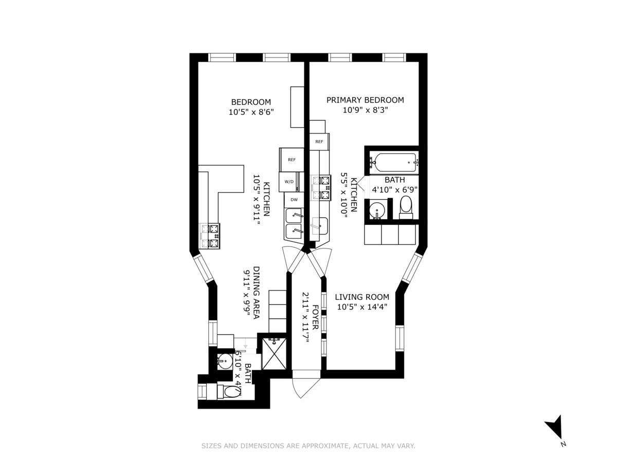 Floorplan for 206 East 7th Street, 8