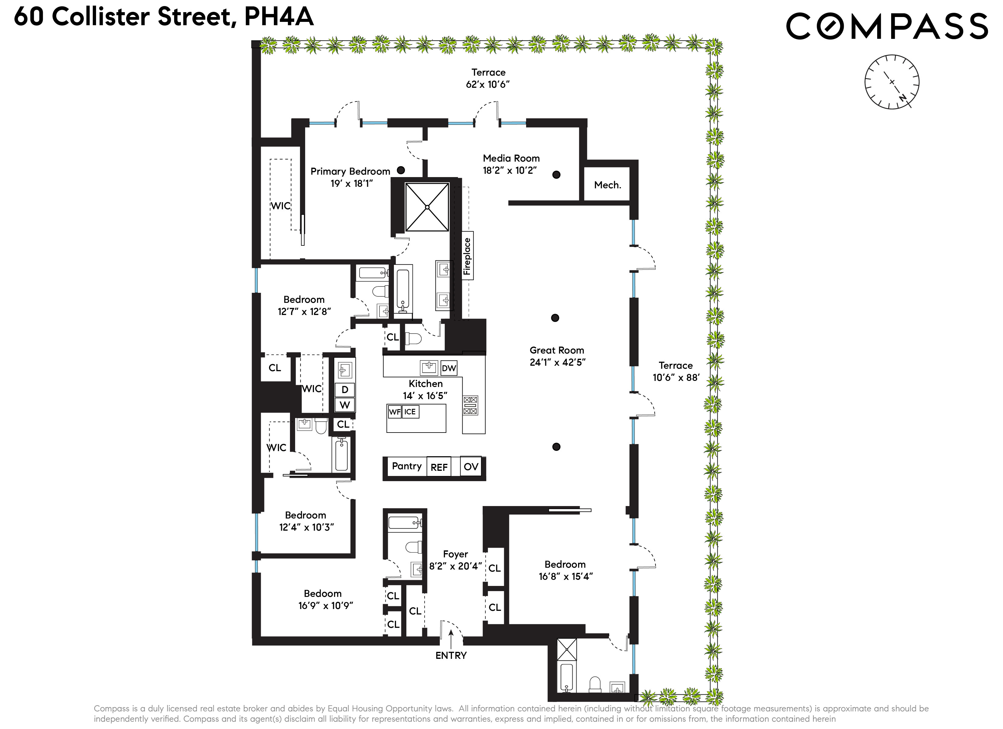 Floorplan for 60 Collister Street, 4A