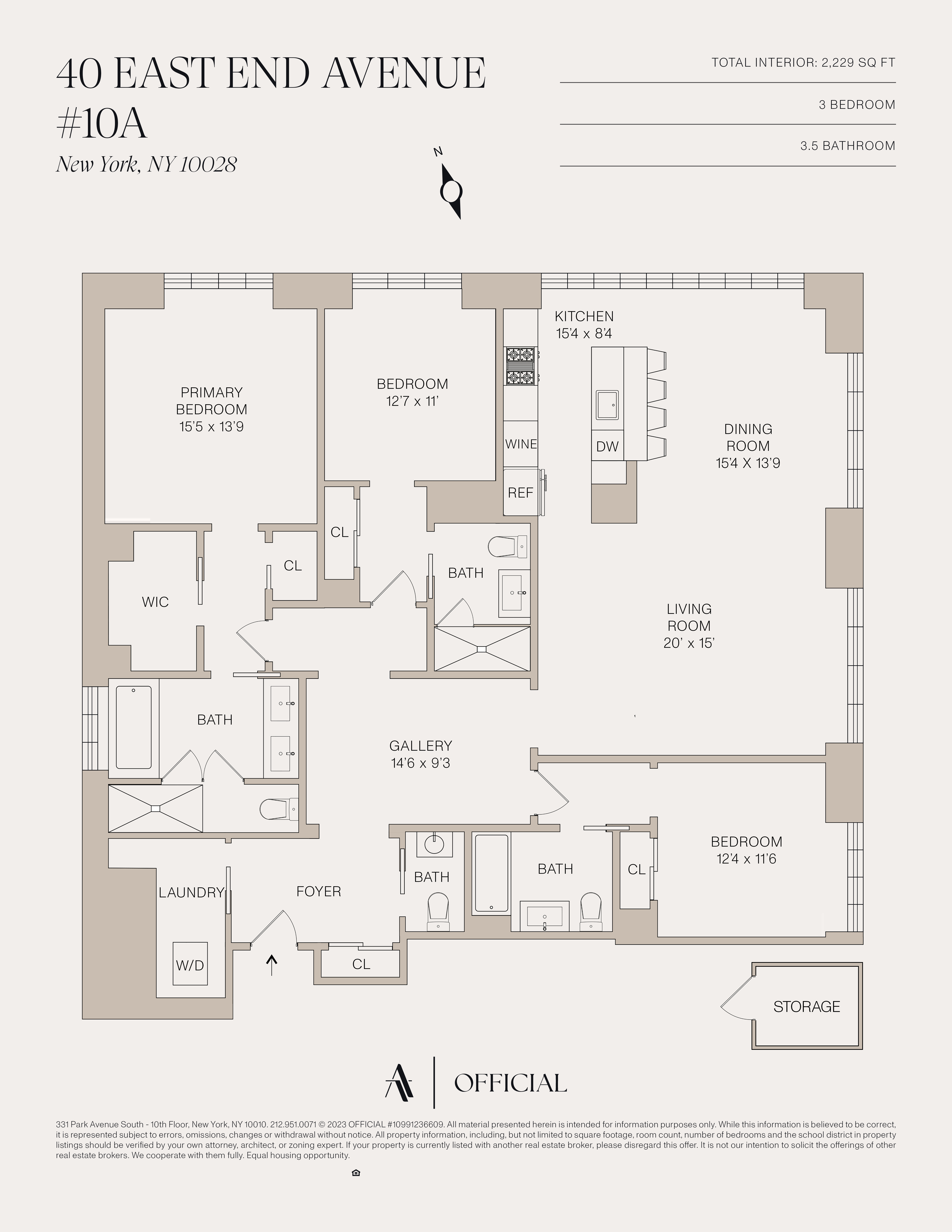 Floorplan for 40 East End Avenue, 10A