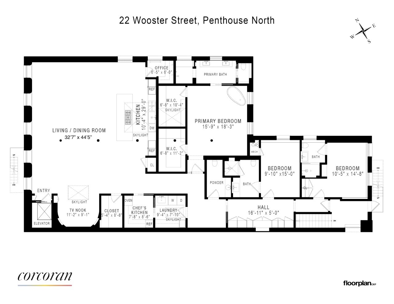 Floorplan for 22 Wooster Street, PHN