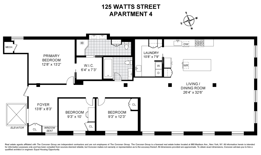 Floorplan for 125 Watts Street, 4