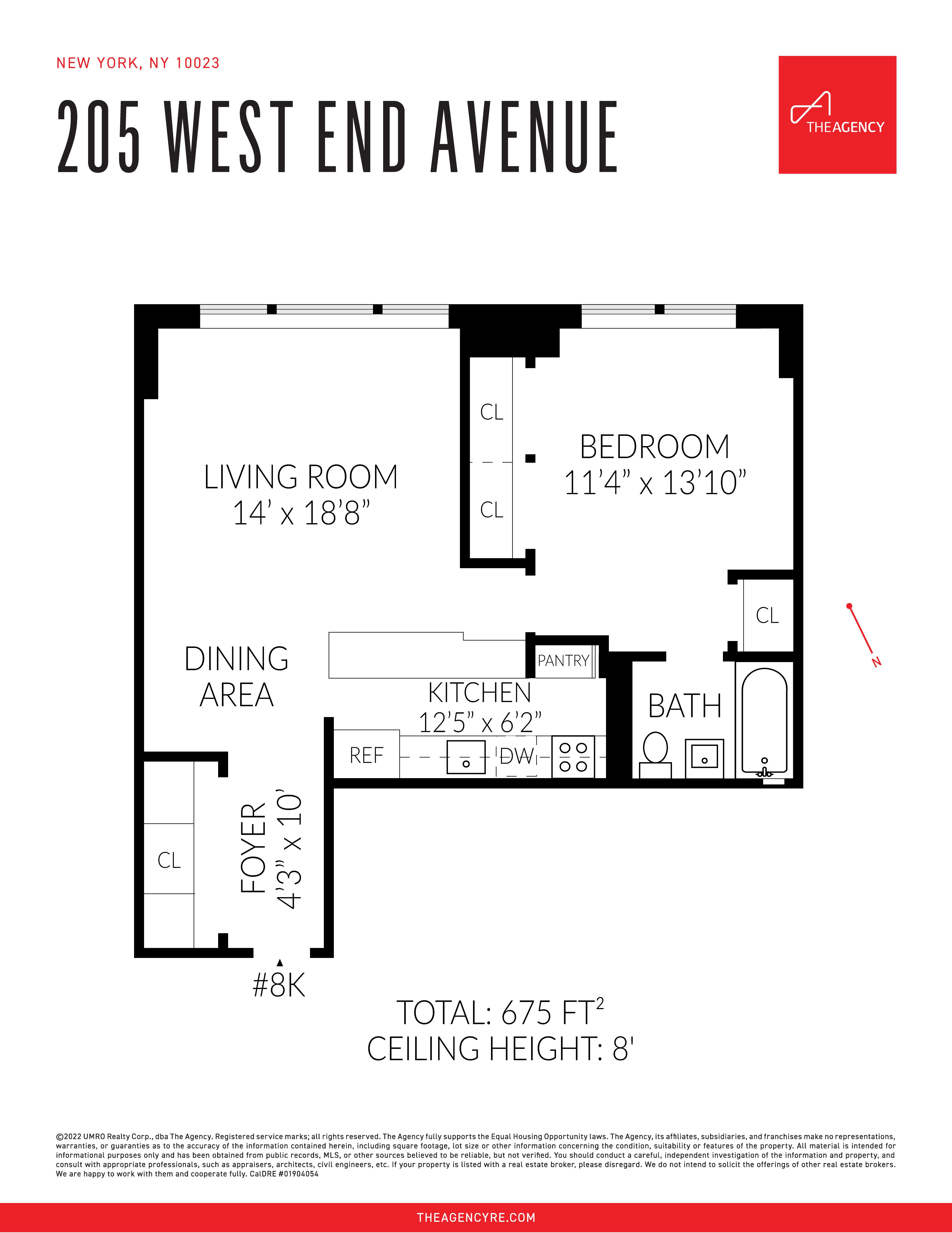 Floorplan for 205 West End Avenue, 8-K