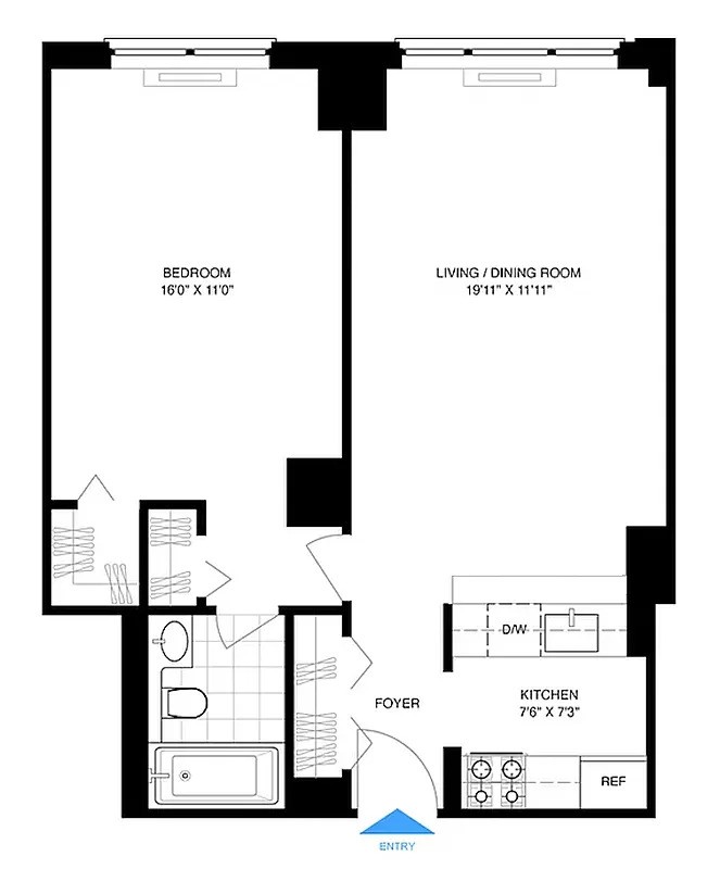 Floorplan for 200 Rector Place, 31C