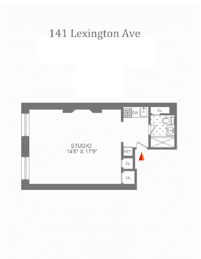 Floorplan for 141 Lexington Avenue, 1R