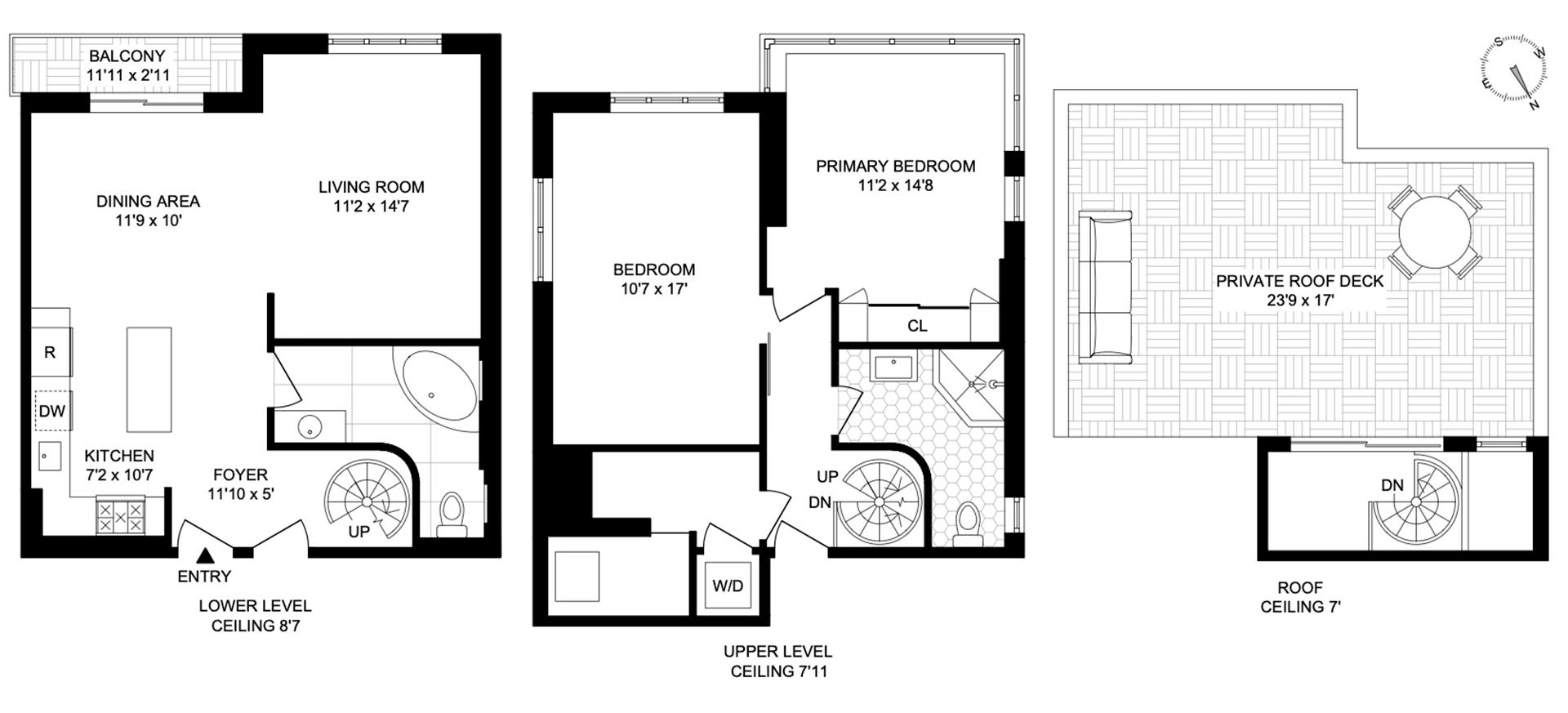 Floorplan for 392 14th Street, 4B