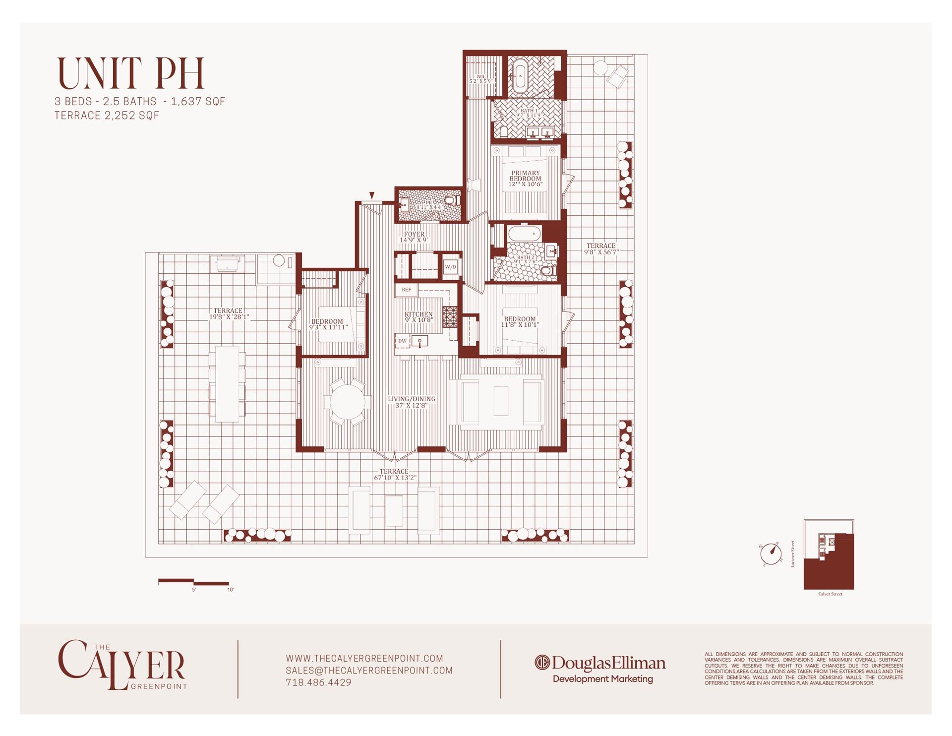 Floorplan for 171 Calyer Street, PH