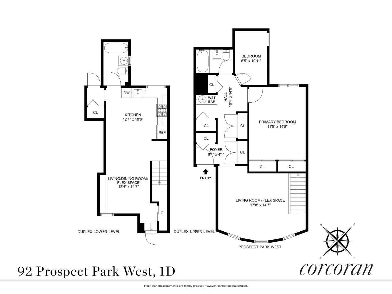 Floorplan for 92 Prospect Park, 1D