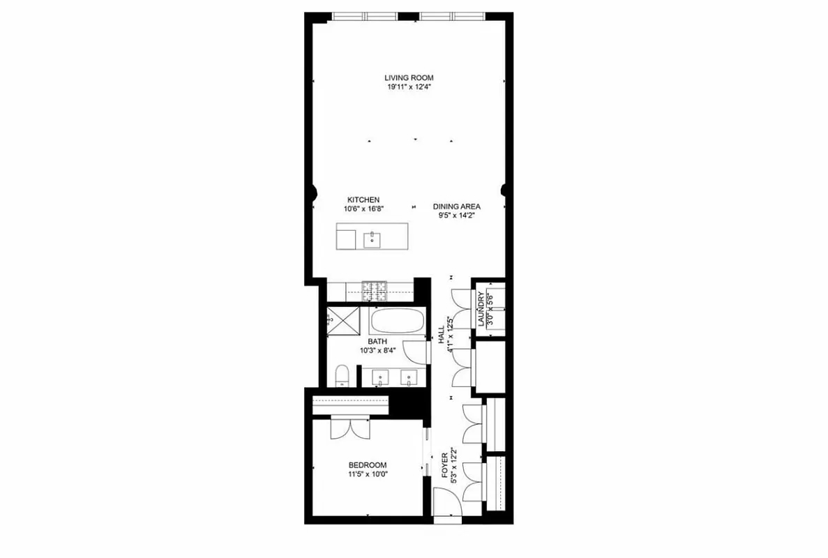 Floorplan for 360 Furman Street, 911