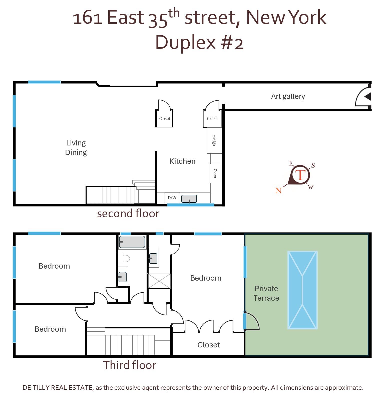 Floorplan for 161 East 35th Street, 2