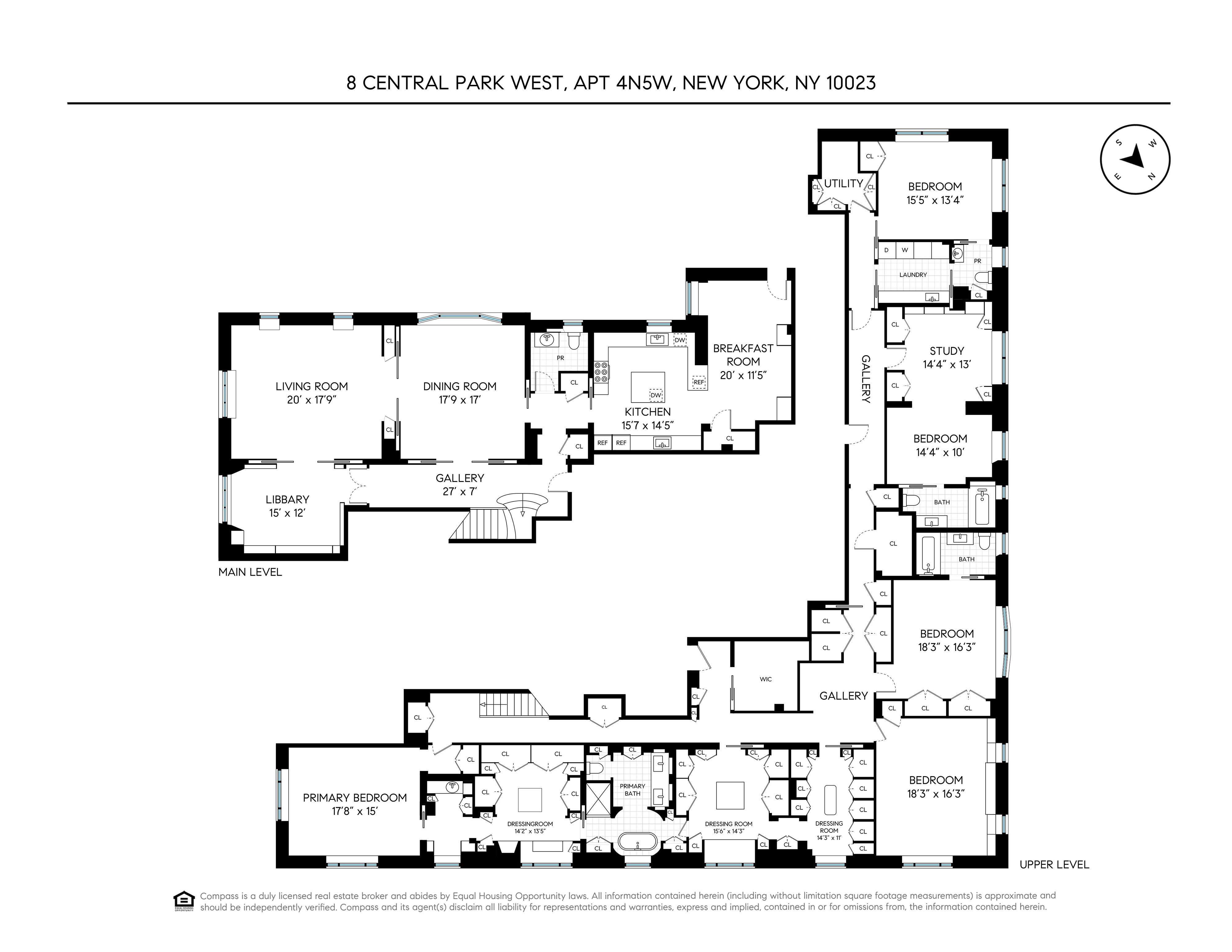 Floorplan for 88 Central Park, 4N/5W